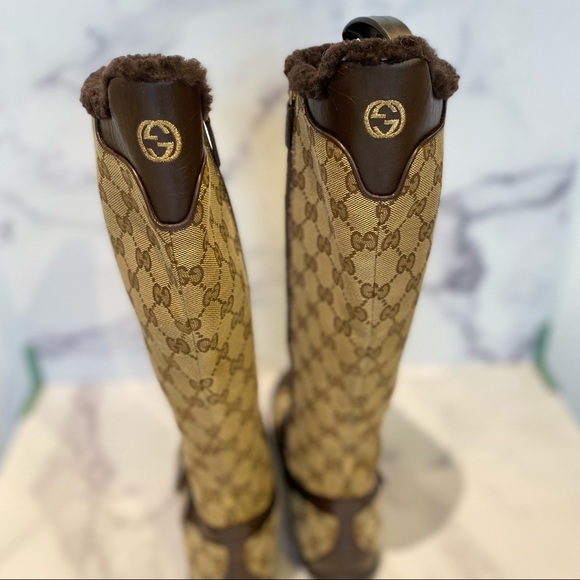 Gucci monogram boots - Picture 2 of 5